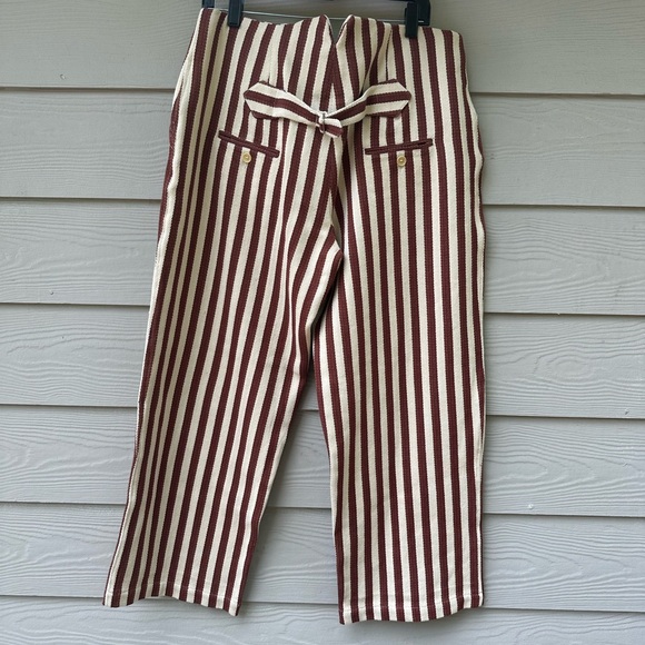 NWT CARON CALLAHAN DEXTER PANTS - AUBURN STRIPE size XL - Picture 8 of 16